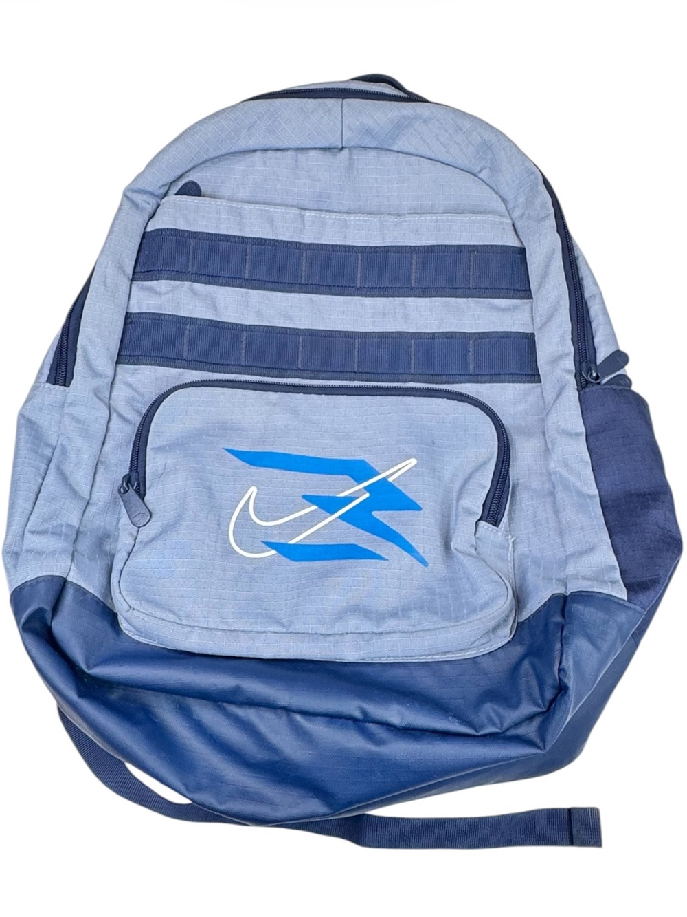 Nike Backpack Unisex Size OS Navy & Light Blue Padded School Travel Bag Sporty